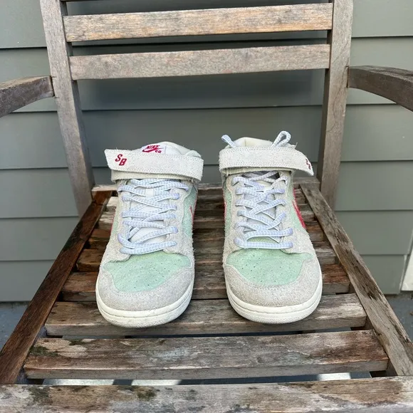 NIKE SB DUNK MID PRO WHITE WIDOW MEN'S SHOES, 2018, RARE SZ 11.5! COLLECTOR’S!