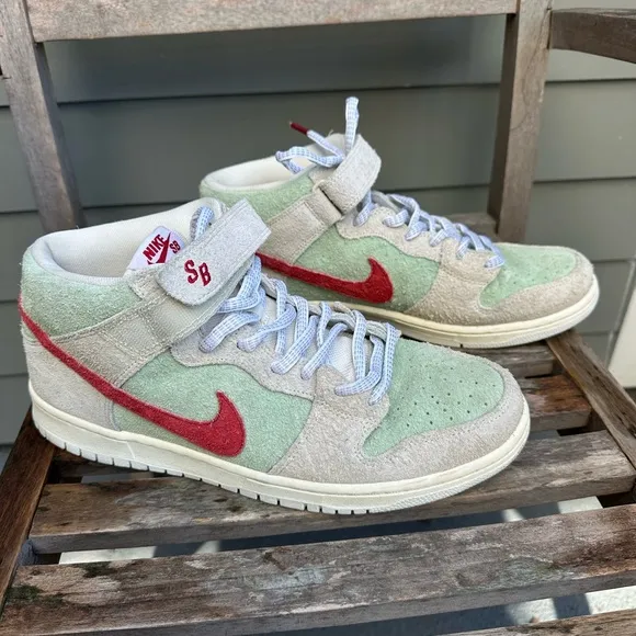 NIKE SB DUNK MID PRO WHITE WIDOW MEN'S SHOES, 2018, RARE SZ 11.5! COLLECTOR’S!