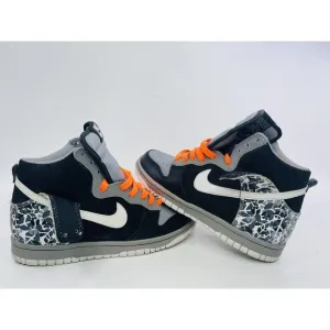 Nike Shoes Child Dunk High Kids Orange Gray Black 308319-004 Size 4.5