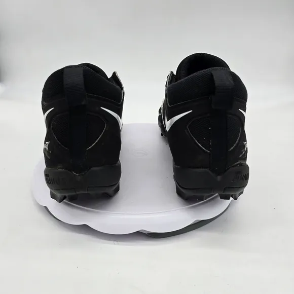 Nike Shoes Men 10 W Alpha Menace 3 Shark Football Cleat Black White CV0584 001