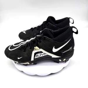 Nike Shoes Men 10 W Alpha Menace 3 Shark Football Cleat Black White CV0584 001