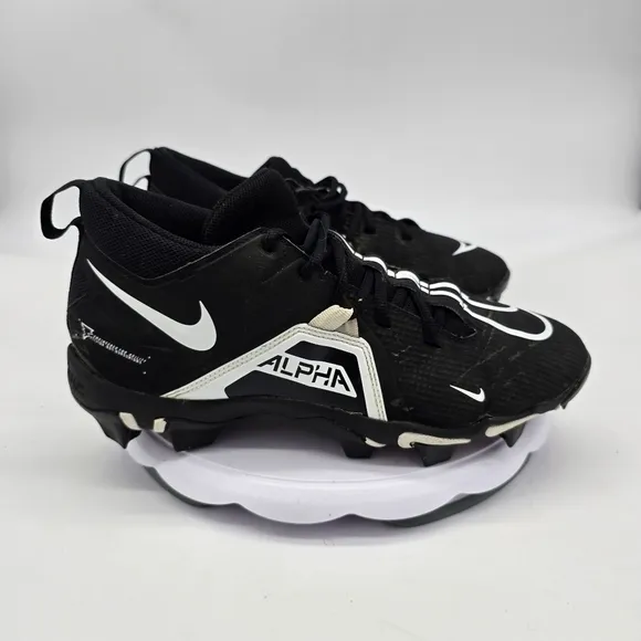 Nike Shoes Men 10 W Alpha Menace 3 Shark Football Cleat Black White CV0584 001