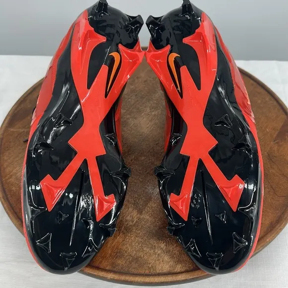 Nike Shoes Mens 11 Alpha Menace 4 Pro NRG Football Cleats Red Black Orange Mid