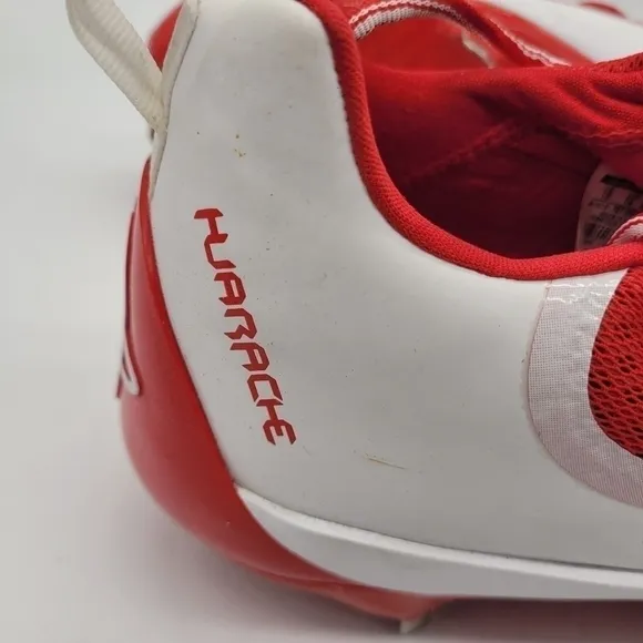 Nike Shoes Men's 15 Huarache Red White Swoosh Baseball Lace-Up Cleats