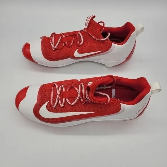 Nike Shoes Men's 15 Huarache Red White Swoosh Baseball Lace-Up Cleats