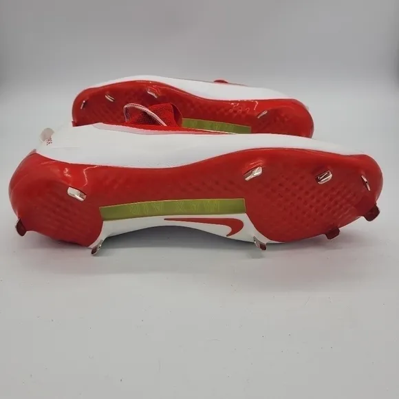 Nike Shoes Men's 15 Huarache Red White Swoosh Baseball Lace-Up Cleats