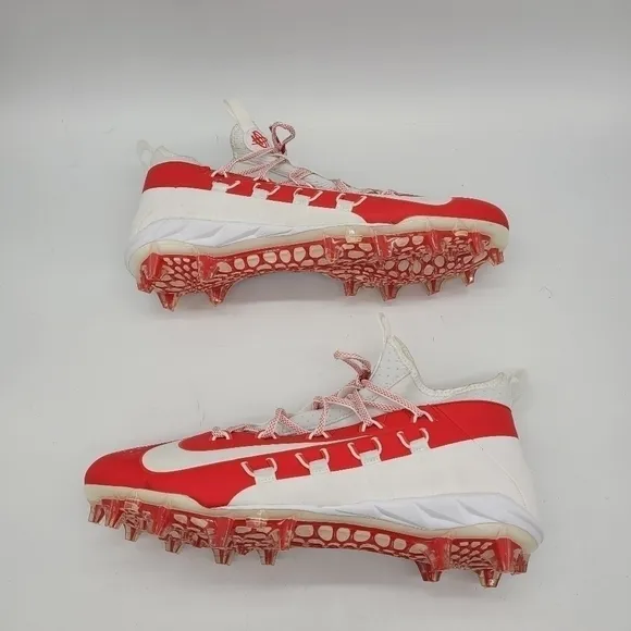 Nike Shoes Men's 16 Alpha Huarache 6 Elite Lax 880409-106 Red Lacrosse Cleats
