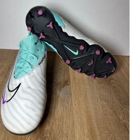 Nike Shoes Teal Black White Phantom GX Pro Cleats Size 5