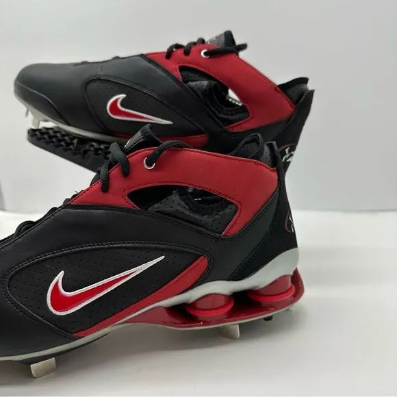 Nike Shox Arod Men’s 10.5 Baseball Cleats Shoes Black/Red Rare New! 315699-061