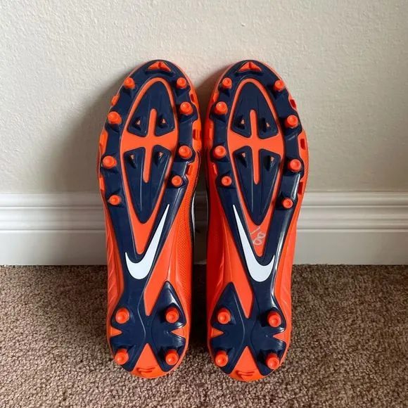 Nike Skin Alpha Pro 2 Football Cleats Athletic 729444-406 Blue Orange Men 13