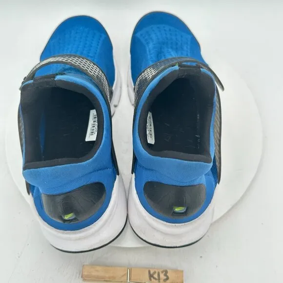 Nike Sock Men Size 11 819686-405 Dart Blue Jay Volt Black White Training Shoes
