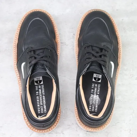 Nike Stefan Janoski G Tour Men's 8 US Black Leather Golf Shoes Cleats BV8070-001
