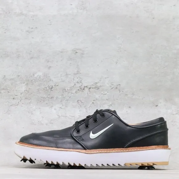 Nike Stefan Janoski G Tour Men's 8 US Black Leather Golf Shoes Cleats BV8070-001