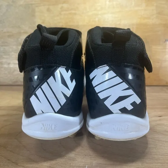 Nike SuperBad Strike Mens Size 13 Football Cleats Shoes  Black White 510951-001