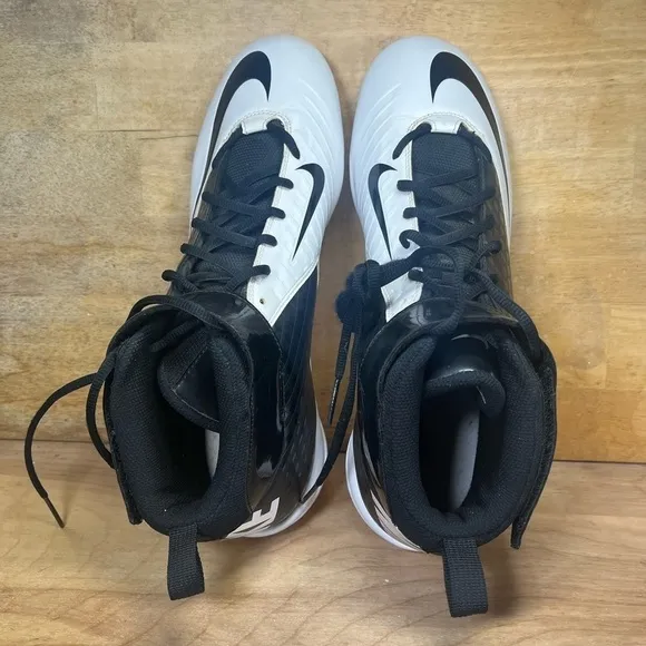 Nike SuperBad Strike Mens Size 13 Football Cleats Shoes  Black White 510951-001