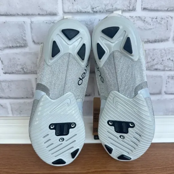 Nike SuperRep Cycle 2 Women Shoes Sz 12 White Silver Spinning Cycling FZ2117-100