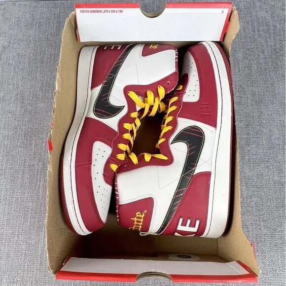 Nike Terminator High Tuskegee University Golden Tigers Shoes Mens 14 FV4336 001