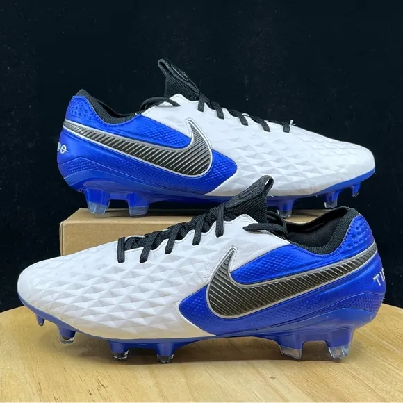 Nike Tiempo Legend 8 Elite FG ACC Flyknit Cleats Mens Size 6.5 AT5293-104 (W8)
