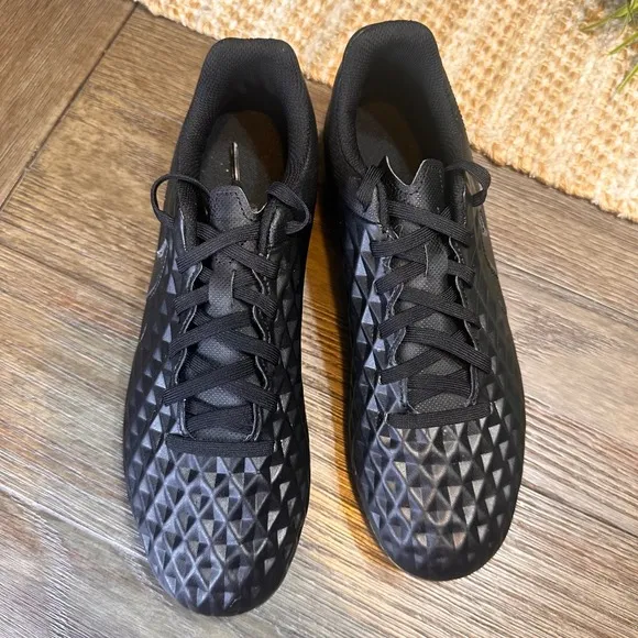 Nike Tiempo Legend 8 Kinetic Black  Soccer Cleats AT6107-010 Young Men Size 6
