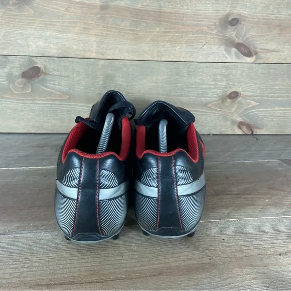 nike tiempo park FG mens size 12 soccer cleats black leather athletic shoes