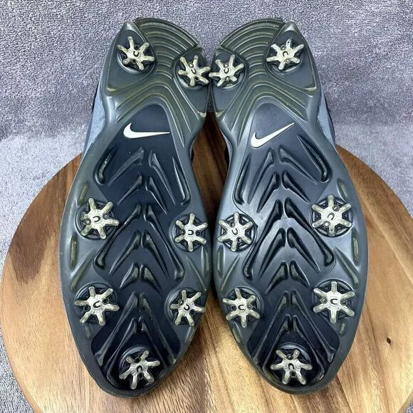 Nike Tour Premier Golf PGA Shoes Cleats Black Silver AO2241-002 Men's Size 10.5