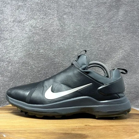 Nike Tour Premier Golf PGA Shoes Cleats Black Silver AO2241-002 Men's Size 10.5