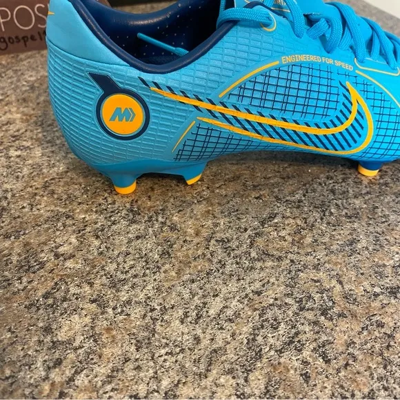 Nike Vapor 14 Academy FG/MG Soccer‎ Cleats  DJ2869-484 BlueChlorine Men 5.5 / W7