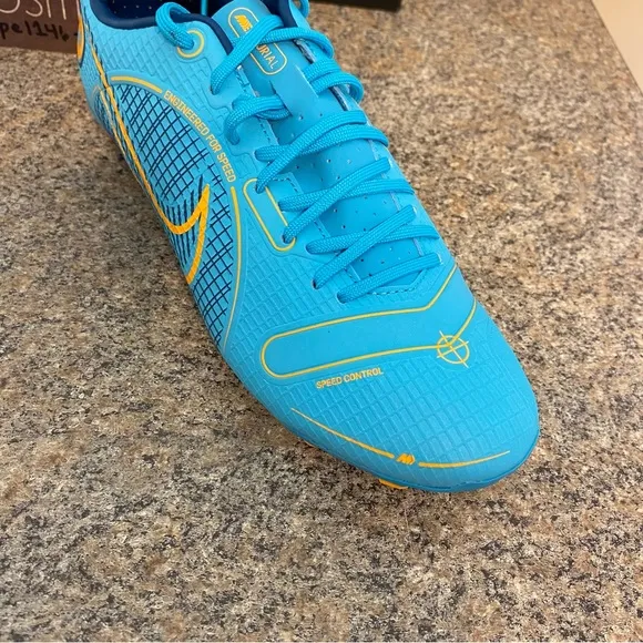 Nike Vapor 14 Academy FG/MG Soccer‎ Cleats  DJ2869-484 BlueChlorine Men 5.5 / W7