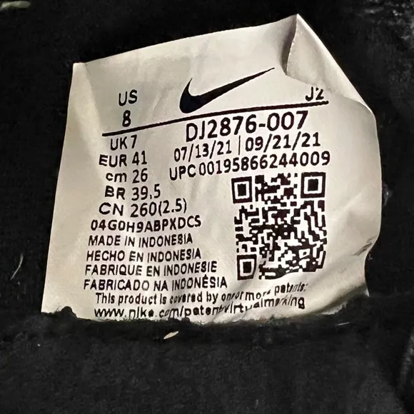 Nike Vapor 14 Academy IC Indoor Soccer Cleats Black Mens Size 8 DJ2876 007