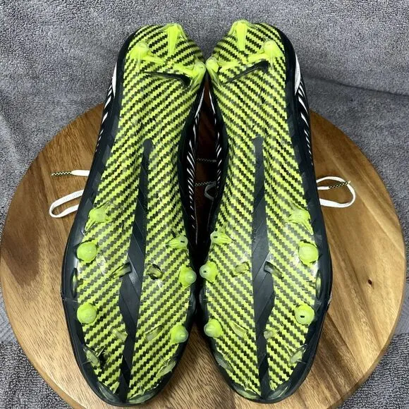 Nike Vapor Carbon Elite TD Football Cleats Shoes 631425-010 Black White Size 14