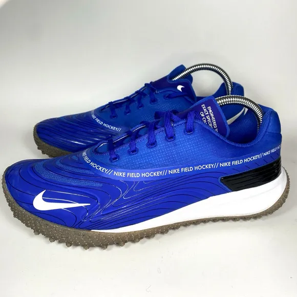 NIKE Vapor Drive Field Hockey Shoes MEN'S 8.5 cleats Blue Gum Sole AV6634-410