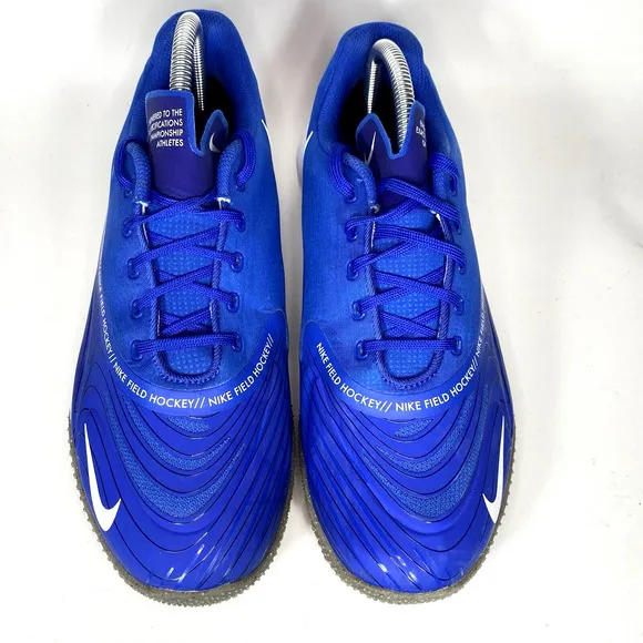 NIKE Vapor Drive Field Hockey Shoes MEN'S 8.5 cleats Blue Gum Sole AV6634-410