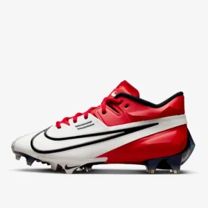 NIKE VAPOR EDGE ELITE 360 2 CLEATS WHITE/RED FOOTBALL MEN'S SIZES 9 &amp; 10 NEW