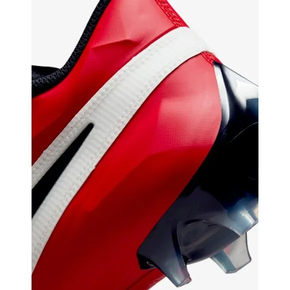 NIKE VAPOR EDGE ELITE 360 2 CLEATS WHITE/RED FOOTBALL MEN'S SIZES 9 &amp; 10 NEW