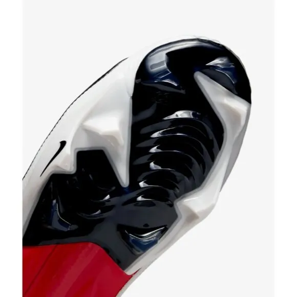 NIKE VAPOR EDGE ELITE 360 2 CLEATS WHITE/RED FOOTBALL MEN'S SIZES 9 &amp; 10 NEW