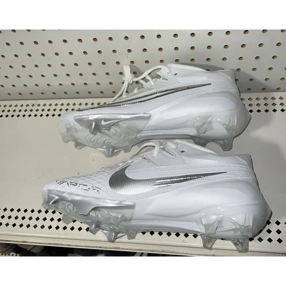 Nike Vapor Edge Elite 360 2 Mens Football Cleats Size 10.5 White Silver