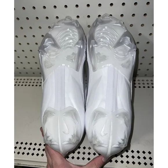 Nike Vapor Edge Elite 360 2 Mens Football Cleats Size 10.5 White Silver