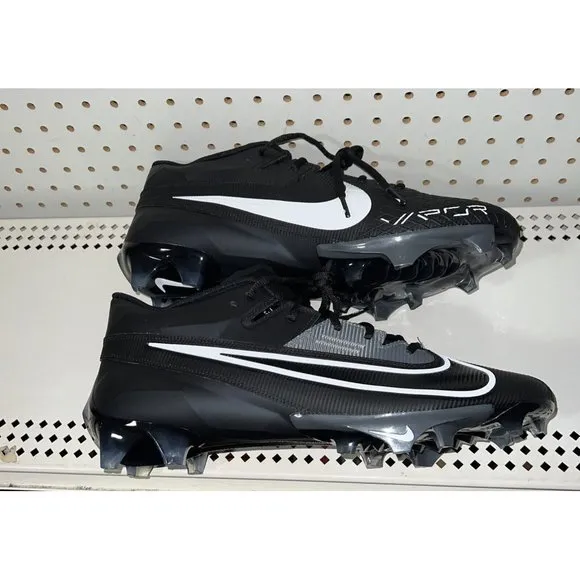Nike Vapor Edge Elite 360 2 Mens Football Cleats Size 11.5 Black White