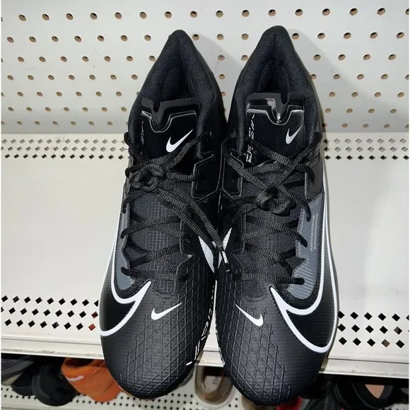 Nike Vapor Edge Elite 360 2 Mens Football Cleats Size 11.5 Black White