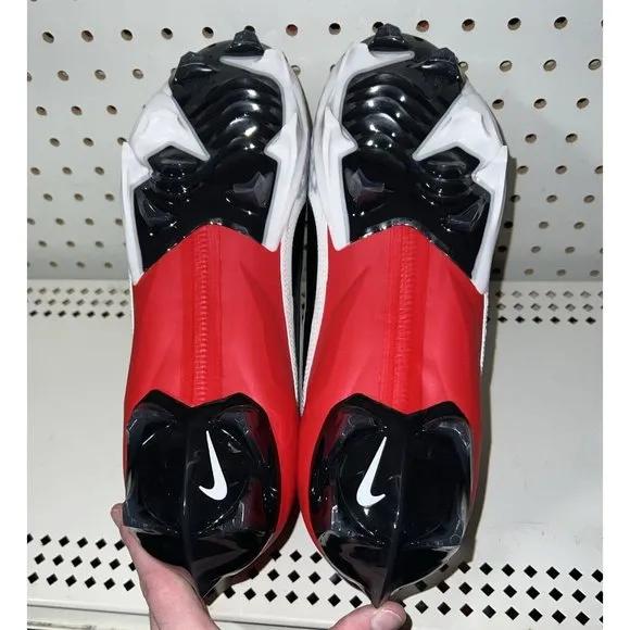 Nike Vapor Edge Elite 360 2 Mens Football Cleats Size 12 Red White Black Gray