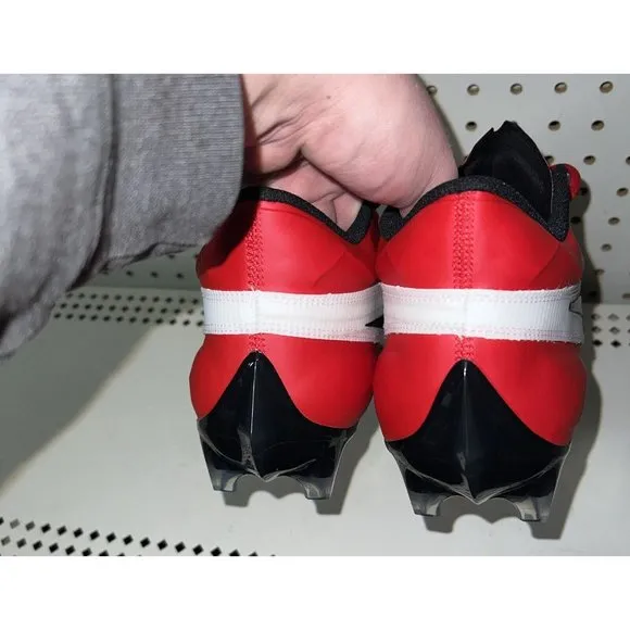 Nike Vapor Edge Elite 360 2 Mens Football Cleats Size 12 Red White Black Gray