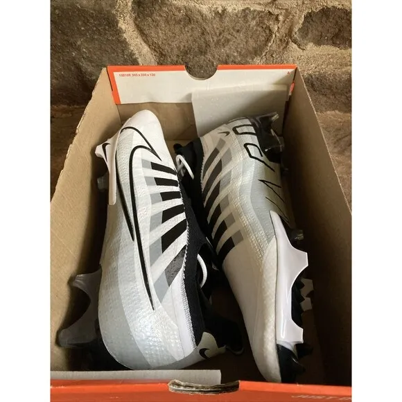 Nike Vapor Edge Elite 360 Football Shoes Cleats White Black DQ3558-100 Men 12.5
