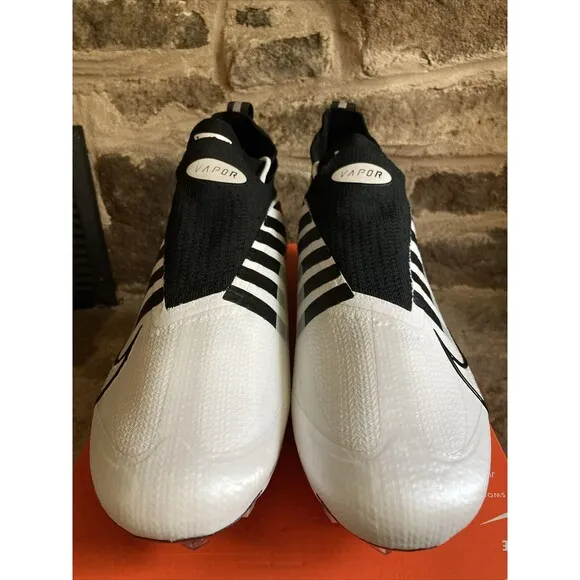 Nike Vapor Edge Elite 360 Football Shoes Cleats White Black DQ3558-100 Men 12.5