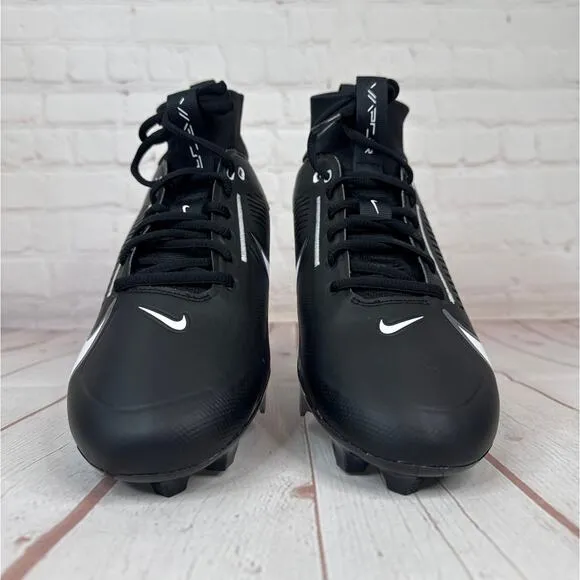 Nike Vapor Edge Pro 360 2 Black White Football Cleats Mens Size 9.5 (DA5456-001)