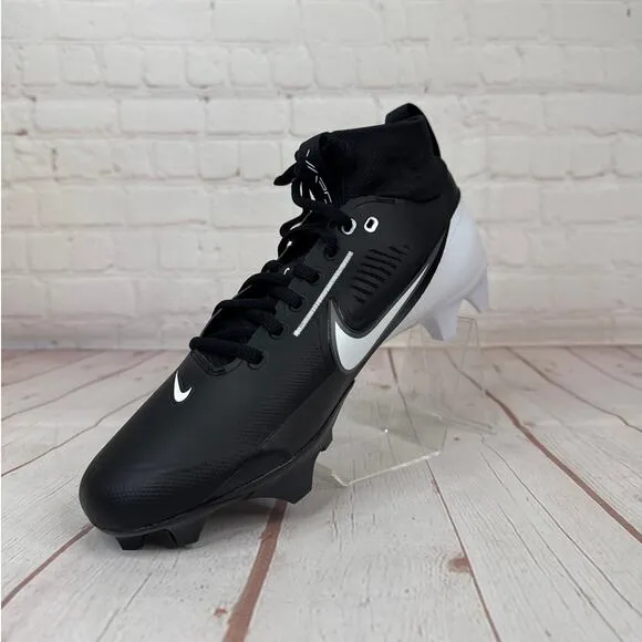 Nike Vapor Edge Pro 360 2 Black White Football Cleats Mens Size 9.5 (DA5456-001)