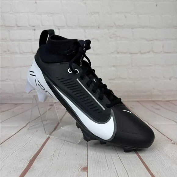 Nike Vapor Edge Pro 360 2 Black White Football Cleats Mens Sz 10.5 (DA5456-001)