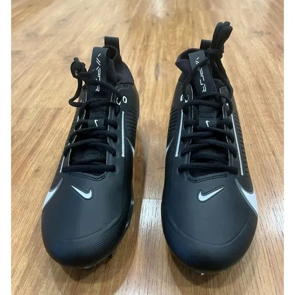 Nike Vapor Edge Pro 360 2 Men's Football Cleats DA5456-001 Black White SIZE 10.5