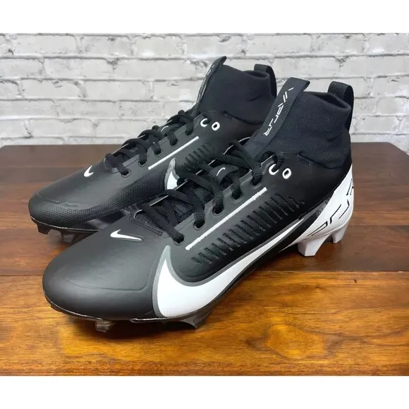 Nike Vapor Edge Pro 360 2 Men's Football Cleats DA5456-001 Black White SIZE 10.5