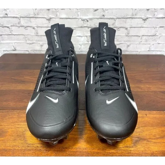 Nike Vapor Edge Pro 360 2 Men's Football Cleats DA5456-001 Black White SIZE 10.5