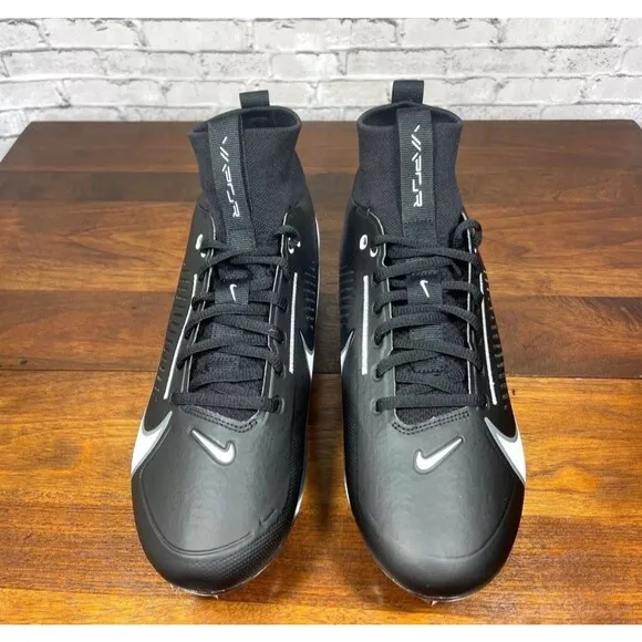Nike Vapor Edge Pro 360 2 Men's Football Cleats DA5456-001 Black White SIZE 10.5